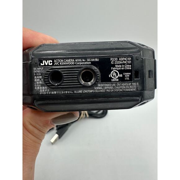 JVC HD Action Camera GC-XA1BU Mini 1.5" Screen w/ Battery, SD Card and Cord - Picture 3 of 10